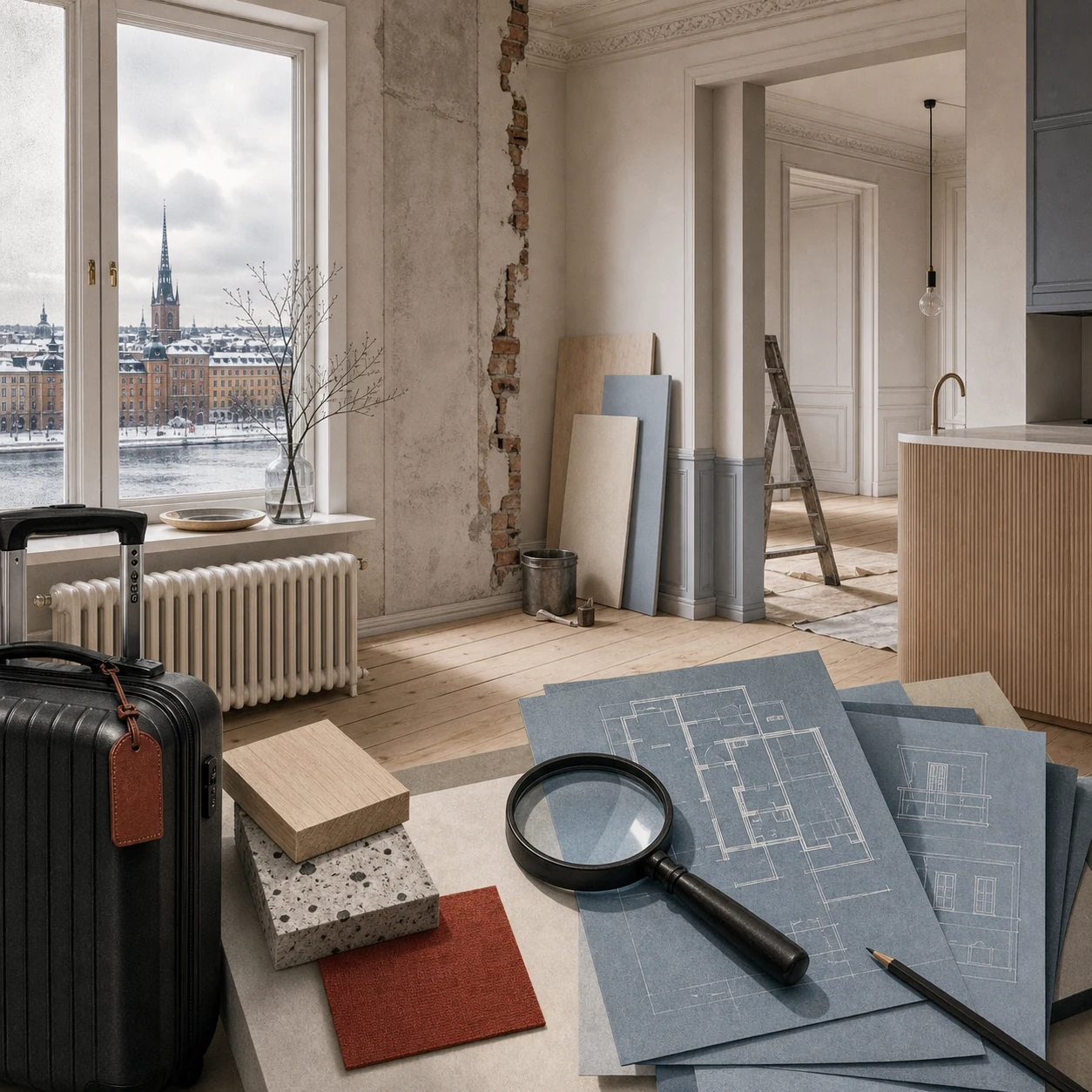 Een appartement renoveren in Stockholm: wat internationale kopers moeten weten