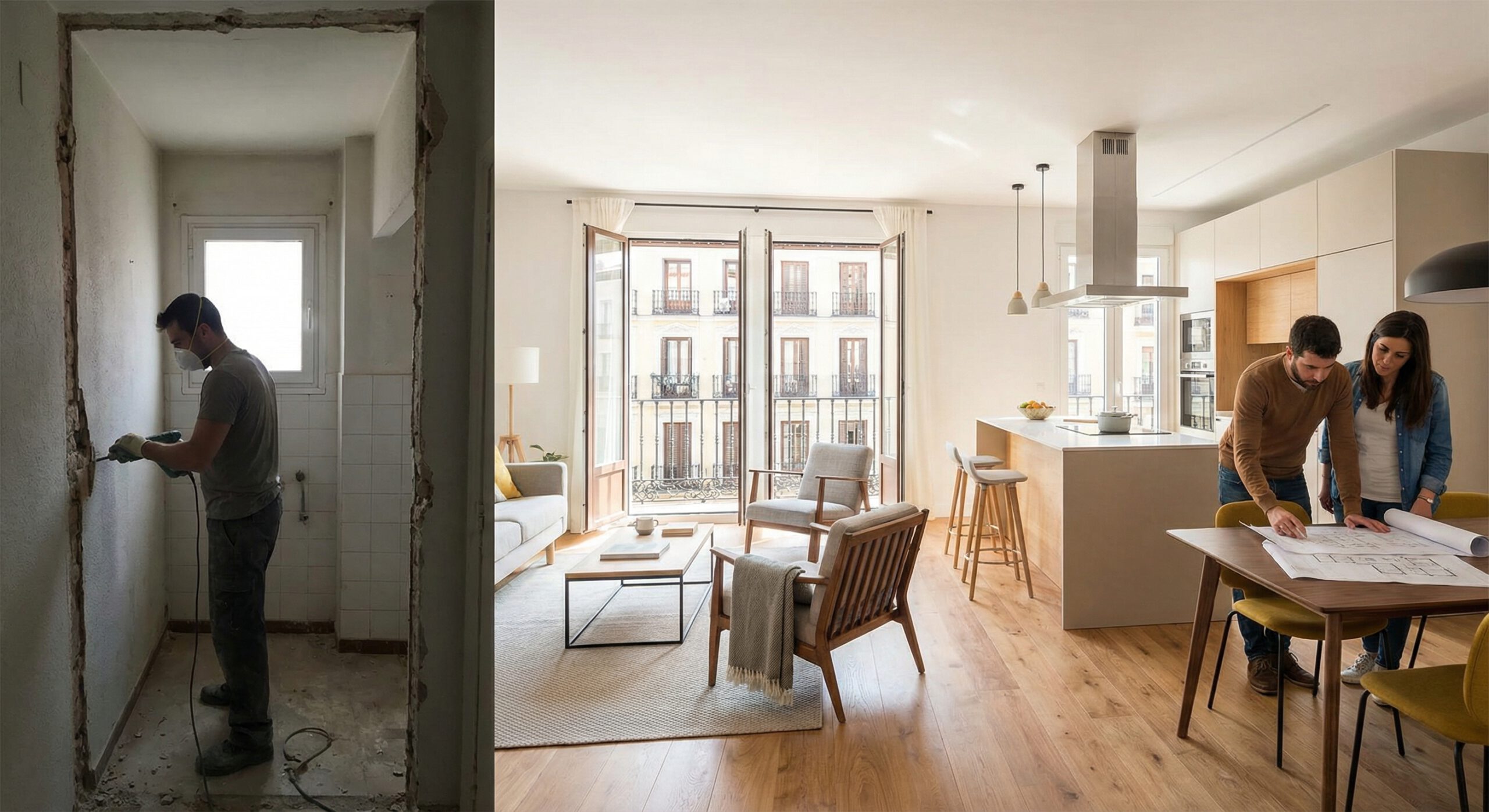 Open-Plan Apartment Renovation in Madrid When to Open Up and How to Do It Well